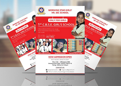 School Admission flyer admission flyer adobe illustrator adobe photoshop cc branding design flyer flyer design graphic design promotional flyer