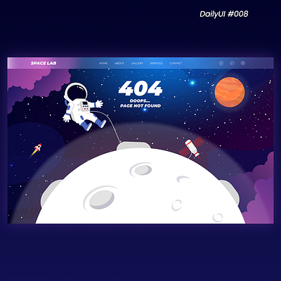 Daily UI #008 - 404 Page app daily 100 challenge dailyui dailyui 008 design ui ui design ux uxdesign