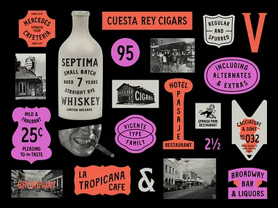 Vicente Font Family cigars lettering retro type typeface typography vintage