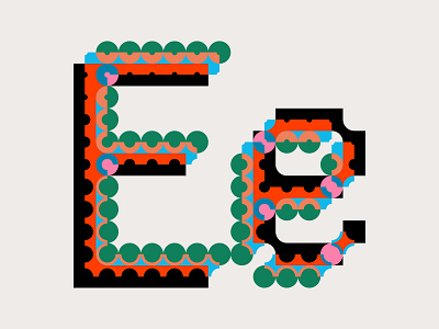 🖥️ Modular Type abstract color flat illustration letter lettering modular modular design type typeface typography vector