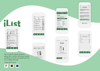 Product Design & Branding for iList mobile App design interaction design logo ui ux visual design