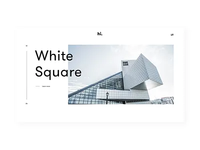 hi — Exploration Website architecture branding branding and identity design desktop graphic identity logo logo type motion motion graphic webdesign white