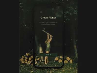 Earth Day app art colorful design eartday eartday earth day green mobile app mobile ui simple ui