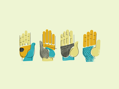 Hands Illustration clean colors design drawing drawing challenge flat flat illustration illustration minimal painting