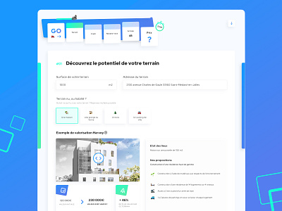 Harvey • Web Design bulder clean estate flat form form design french game gaming gradient house interface monopoly startup ui webdesign website website design