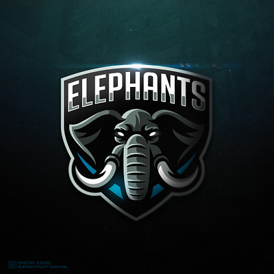 Elephants Team africa animal dmitry krino elephant elephant logo mascot mascotlogo safari