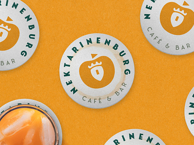 Nektarinenburg Coaster bar branding café icon logo logo design logodesign