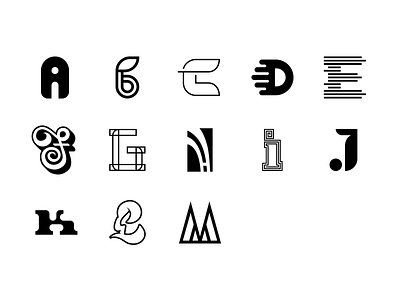 A-M 36 Days of Type 36daysoftype illustrator lettering logo logos typography