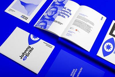 Johnny Brito: New brand identity blue brand brandidentity branding bw gradual editorial graphic design johnny brito logo logodesign personal print symbol typography