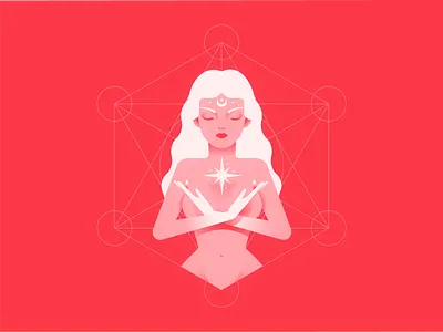 LUA godess illustration vector