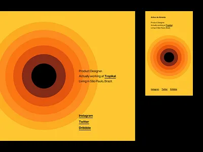 Portfolio Page brazil colorful minimalism portfolio sun
