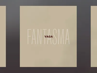 Fantasma Vaga geometric gradient grain texture song typography vector