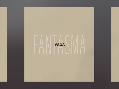 Fantasma Vaga geometric gradient grain texture song typography vector