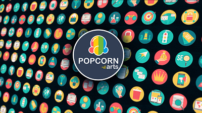 Popcornarts design icon icons set illustration logo vector