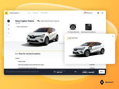 Car Configuration automobile automotive buy car car service cart configurator dealer dealership design interaction design omnichannel pricing product design renault sales sales tool ui ux vehicle