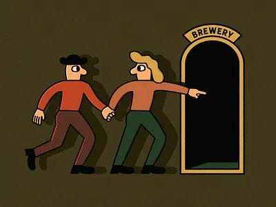 Brewery! art beer beer label branding color design drawing graphic illustration lifestyle