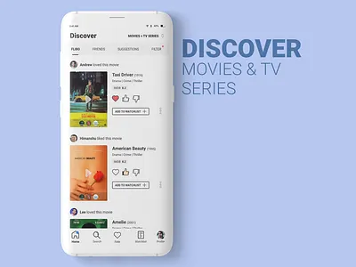 Flibo - Android app design android app flibo mobile app movie app product design ui