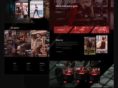 GYM. A large room with equipment for exercising. community equipment exercise gym gymnastics ux web webdesign website