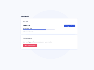 Subscription Page UI Design account settings ildiesign loader pricing plan progress bar subscription subscription plan subscriptions ui ui design ui design daily ui pattern ux ux design