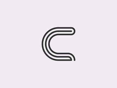 letter C logo 2d beautiful brand branding clean design flat happy icon logo maze minimal monogram negativespace new simple simple design typography vector