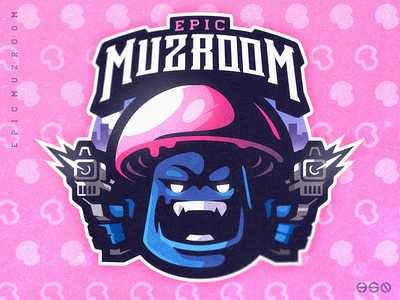 EPIC MUZROOM bold branding colors cute esports gaming gaming logo illustration logo logodesign mascot sportslogo vector vibrant