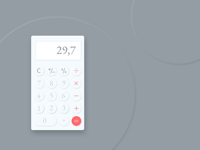 Daily UI :: 004 app app design calculator daily 100 daily 100 challenge daily ui daily ui 001 daily ui 004 dailyui design interfacedesign mobile app design mobile design mobile ui neumorphic neumorphism serif font serif number userinterface userinterfacedesign