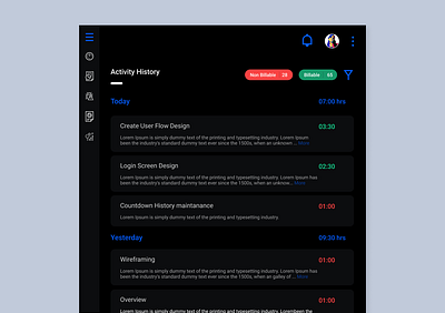 Activity Dashboard daily 100 challenge daily ui challenge dailyui dribbble lovefordribbble ui ui ux ui 100 uidesign ux