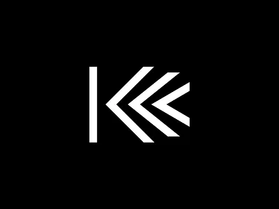 K arrow branding identity k letter lettering lettermark logo modern motion movement symbol transform type typography