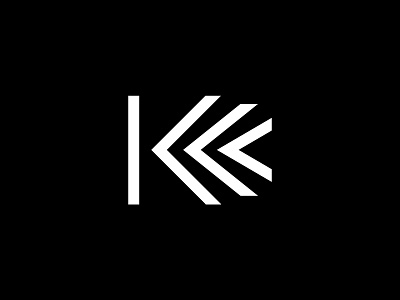 K arrow branding identity k letter lettering lettermark logo modern motion movement symbol transform type typography