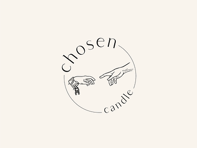 Chosen Candle logo design minimal logo minimalist design minimalist logo monogram