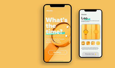 Mobile UI - Online watch store artdirection design digital design mobile app mobile design mobile ui ui uiux userinterface ux webdesign