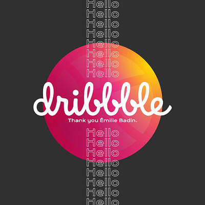 Hello Dribbble branding design hello dribble hellodribbble icon illustration illustrator minimal ui ux vector website