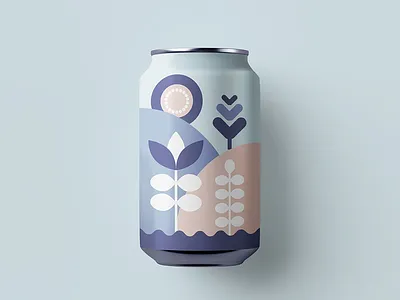 Beer Can Label beerart beerlabel geometric packagingdesign soda vector