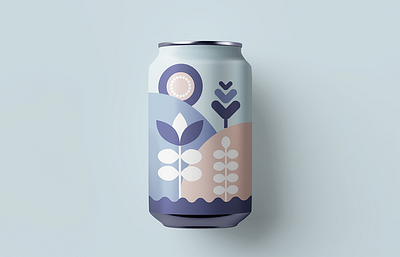 Beer Can Label beerart beerlabel geometric packagingdesign soda vector