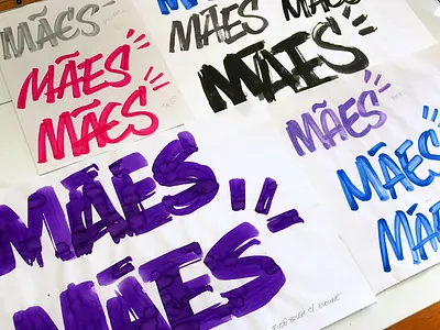 Claro Mother's Day 2019 - Sketches brush calligraphy brush lettering brush pen brush script calligraphy hand painted handmade lettering typography