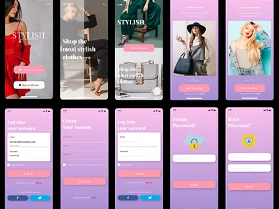 UI Ecommerce App Template ecommerce app ui design