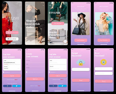 UI Ecommerce App Template ecommerce app ui design