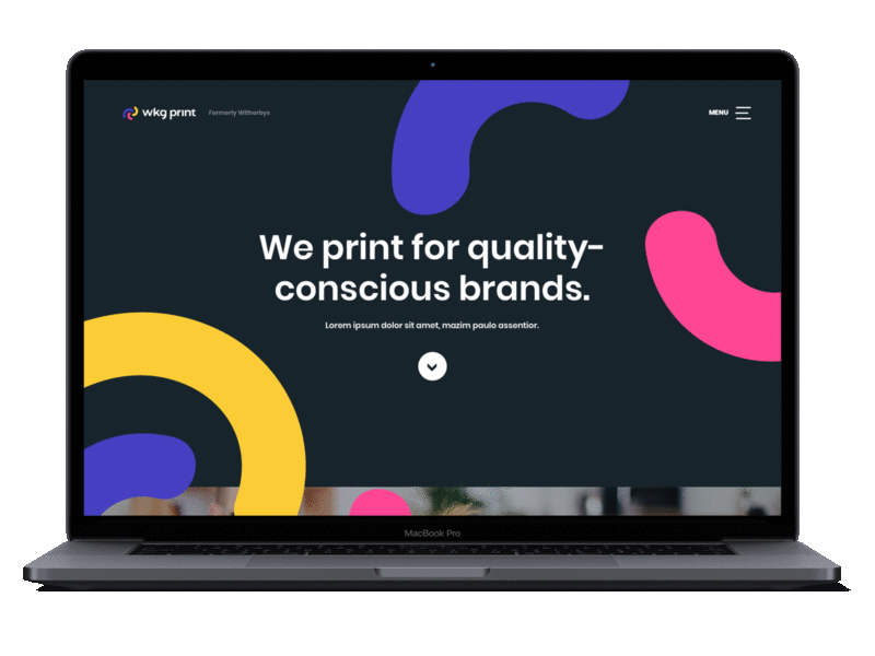 WKG Print - Bespoke website design bespoke website brand identity branding call to action custom form live website logo designs logo mark navigation print website printer printer website rebrand start a project sumbission confirmation thank you page website website design