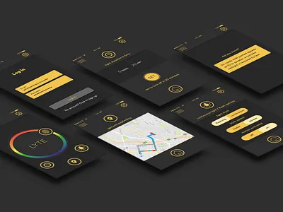 Lyte—Bike Light App app branding design icon logo ui ui design uiux userinterface web