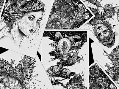 Pen & Ink Illustrations art artist comic doodle drawing exhibition illustration illustrator inks sketch