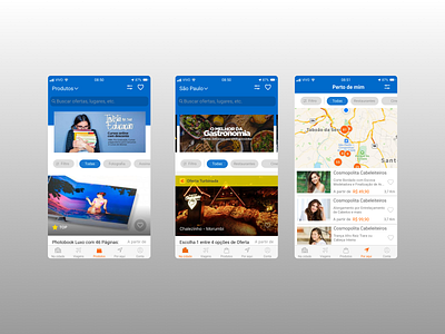 Telas App ecommerce design ui