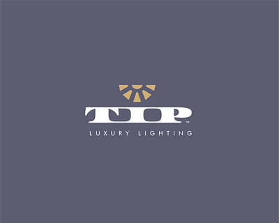 Tip Luxury Lighting Logo Lockup branding tip typography