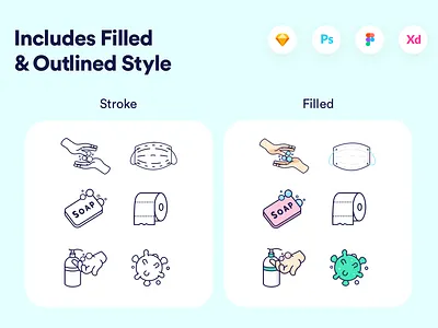 Coronavirus Animated Icon Set animated animated icon set branding corona corona virus coronavirus design hand sanitizer icon sets illustration logo sets soap toliet paper ui virus