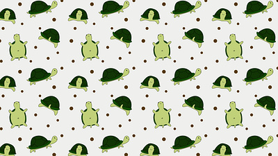 Turtles design illustrator pattern