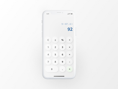 DailyUI #4 - Neumorphic Calculator calculator daily ui dailyui dailyui 004 design neumorphic neumorphism productdesign ui uidesign userinterface