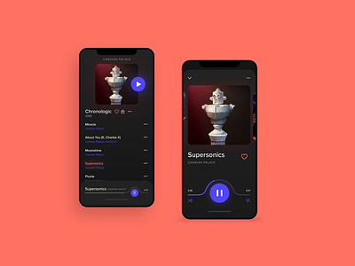 Daily UI 009: Music Player app dailyui design flat minimal ui ux