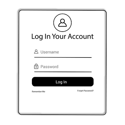 LogInpage button facebook login login page mobile app modern modern design template ui ux