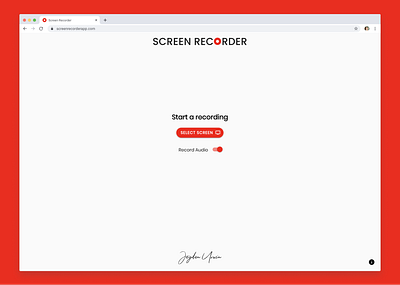 Screen Recorder | a free, web-based screen recording web app app material design ui web web app web application website