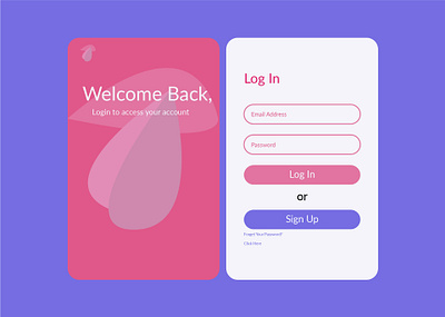 Login Page button facebook login login page mobile app modern modern design template ui ux