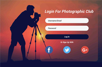 LoginPage button facebook login login page mobile app modern modern design template ui ux